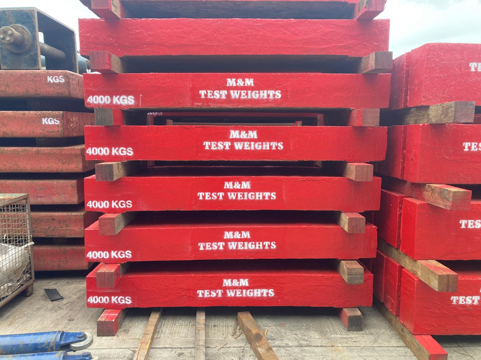 4000 kgs slab-weights